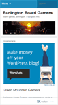 Mobile Screenshot of burlingtonboardgamers.wordpress.com