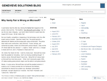 Tablet Screenshot of genevievesolutions.wordpress.com