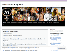 Tablet Screenshot of mulheresdesegunda.wordpress.com
