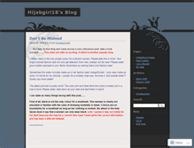 Tablet Screenshot of hijabgirl18.wordpress.com