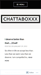 Mobile Screenshot of chattaboxxx.wordpress.com