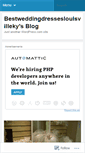 Mobile Screenshot of bestweddingdresseslouisvilleky.wordpress.com