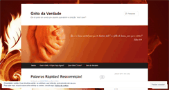 Desktop Screenshot of gritodaverdade.wordpress.com