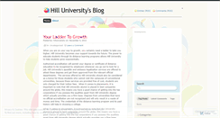 Desktop Screenshot of hilluniversity.wordpress.com