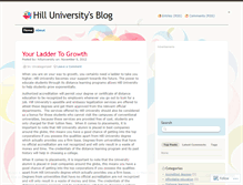 Tablet Screenshot of hilluniversity.wordpress.com