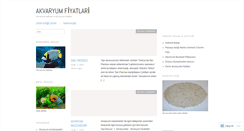 Desktop Screenshot of akvaryumfiyatlari.wordpress.com