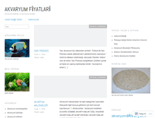 Tablet Screenshot of akvaryumfiyatlari.wordpress.com