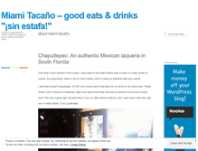 Tablet Screenshot of miamitacano.wordpress.com