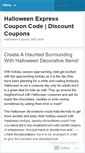 Mobile Screenshot of halloweenexpresscoupon.wordpress.com