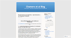 Desktop Screenshot of chamero.wordpress.com