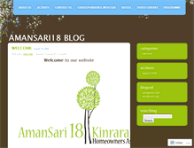 Tablet Screenshot of amansari.wordpress.com