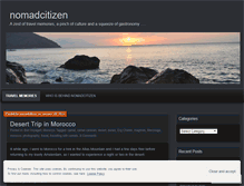 Tablet Screenshot of nomadcitizen.wordpress.com