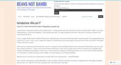 Desktop Screenshot of beansnotbambi.wordpress.com