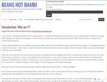 Tablet Screenshot of beansnotbambi.wordpress.com