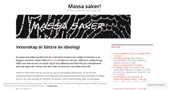 Desktop Screenshot of massasaker.wordpress.com