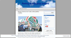 Desktop Screenshot of politicaitalia.wordpress.com