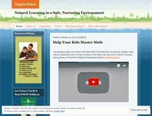 Tablet Screenshot of organicschool.wordpress.com