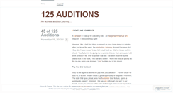 Desktop Screenshot of lyndas125auditions.wordpress.com