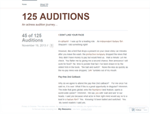 Tablet Screenshot of lyndas125auditions.wordpress.com