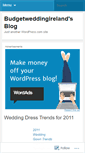 Mobile Screenshot of budgetweddingireland.wordpress.com