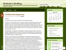 Tablet Screenshot of melindadelgado.wordpress.com