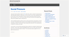 Desktop Screenshot of darwinsoesanto.wordpress.com