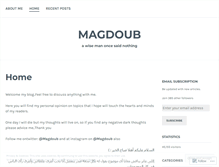 Tablet Screenshot of magdoub.wordpress.com