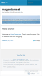 Mobile Screenshot of magentameat.wordpress.com