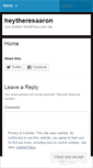 Mobile Screenshot of heytheresaaron.wordpress.com