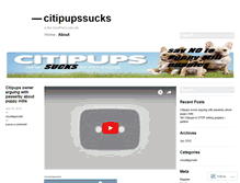 Tablet Screenshot of citipupssucks.wordpress.com