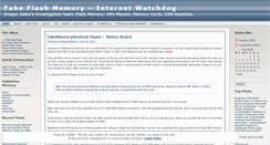 Desktop Screenshot of fakememorysentinel.wordpress.com