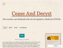 Tablet Screenshot of ceaseanddecyst.wordpress.com