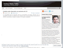 Tablet Screenshot of estebanmunoz.wordpress.com