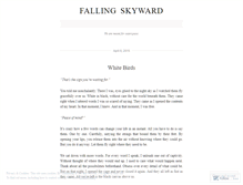 Tablet Screenshot of fallingskyward.wordpress.com