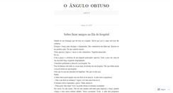 Desktop Screenshot of angulobtuso.wordpress.com