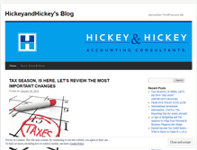 Tablet Screenshot of hickeyandhickey.wordpress.com