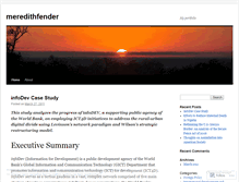 Tablet Screenshot of meredithfender.wordpress.com
