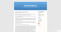 Desktop Screenshot of danielroberts.wordpress.com