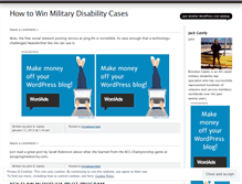 Tablet Screenshot of militarydisabilitylaw.wordpress.com