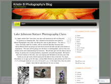 Tablet Screenshot of kristinbphotography.wordpress.com