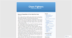 Desktop Screenshot of chaosfighters.wordpress.com