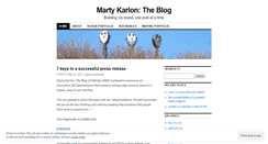 Desktop Screenshot of martykarlon.wordpress.com