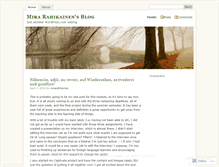 Tablet Screenshot of mirarahikainen.wordpress.com
