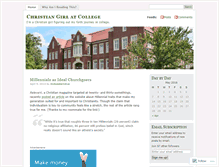 Tablet Screenshot of christiangirlatcollege.wordpress.com