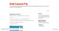 Desktop Screenshot of dollcannotfly.wordpress.com