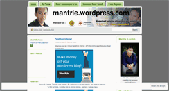 Desktop Screenshot of mantrie.wordpress.com