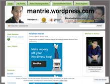 Tablet Screenshot of mantrie.wordpress.com