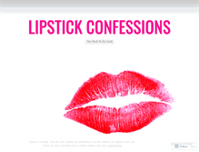 Tablet Screenshot of lipstickconfessions.wordpress.com