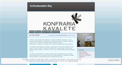 Desktop Screenshot of konfrariakavalete.wordpress.com