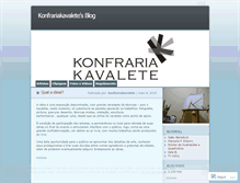 Tablet Screenshot of konfrariakavalete.wordpress.com